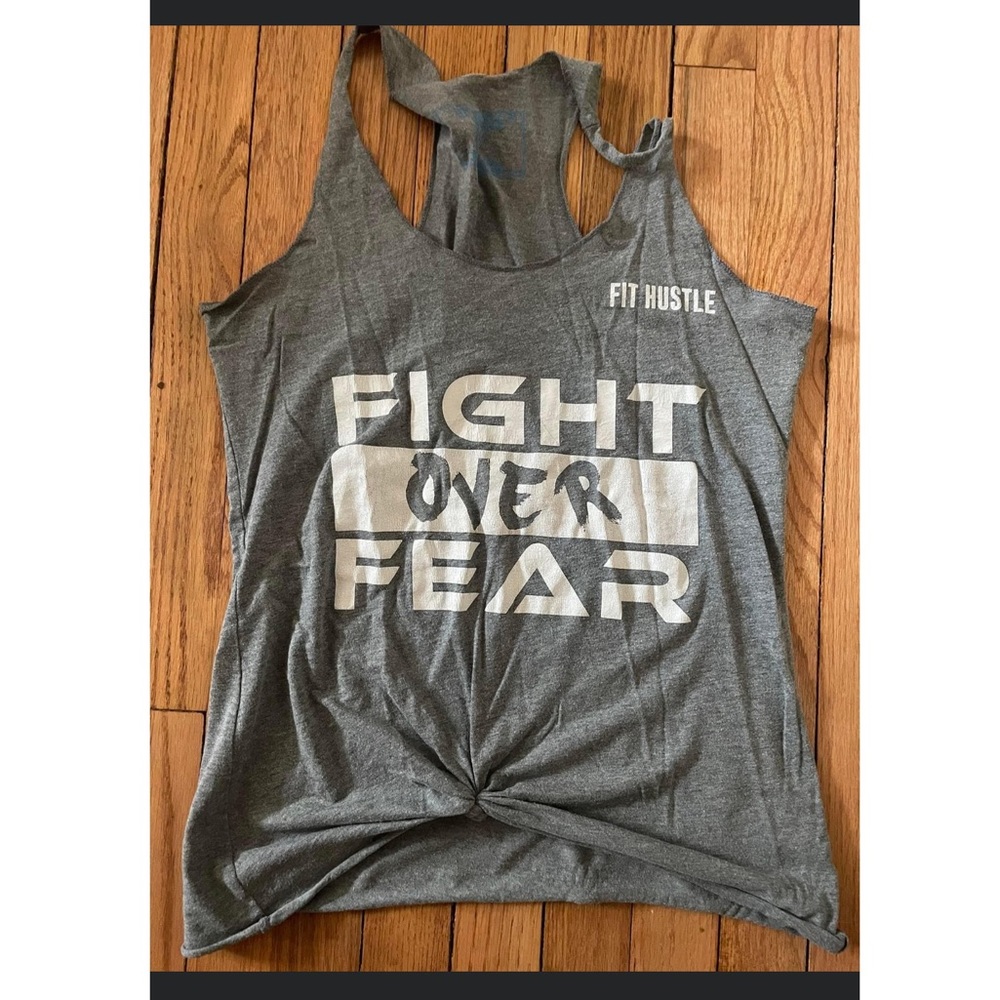 Gray workout tank lil monstar